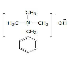 芐基三甲基氫氧化銨 ，40%（甲醇溶液）
